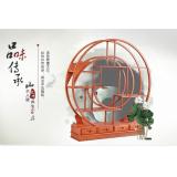 缅甸花梨圆博古架单件
