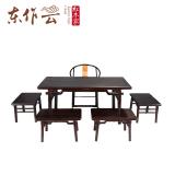 紫光檀茶桌六件套