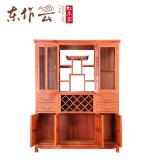 缅甸花梨酒柜二件套
